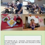 行事の様子を収めました。晴天の下で日光浴。天井がないと解放感が違いますね！