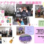 行事の様子を収めました。見事な桜で皆様の笑顔も満開でした😊